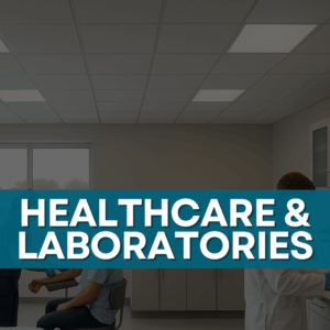 Clean and reliable LED lighting designed for healthcare facilities, hospitals, and laboratories to support precision and safety.