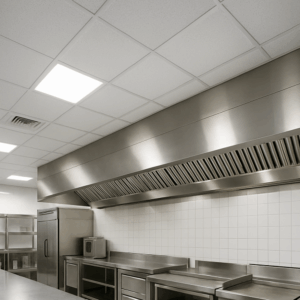 spotless commercial kitchen with clean ceiling tiles (1)